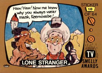 1980 Fleer TV Smelly Awards Stickers #10 Lone Stranger Front
