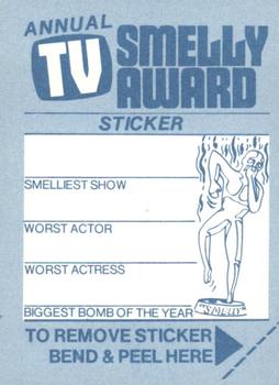 1980 Fleer TV Smelly Awards Stickers #23 Petrosilly Back