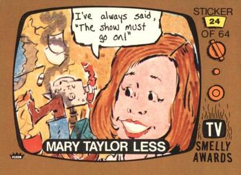 1980 Fleer TV Smelly Awards Stickers #24 Mary Taylor Less Front