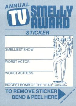 1980 Fleer TV Smelly Awards Stickers #55 Grogan's Zeros Back