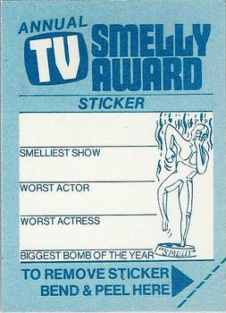 1980 Fleer TV Smelly Awards Stickers #56 Star Truck Back