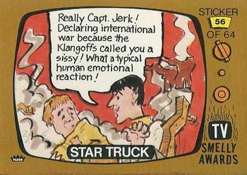 1980 Fleer TV Smelly Awards Stickers #56 Star Truck Front