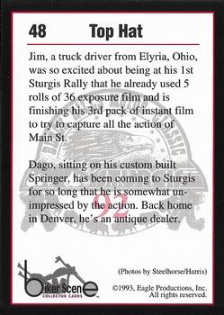 1993 Eagle Productions Black Hills Motor Classic Sturgis #48 Top Hat Back