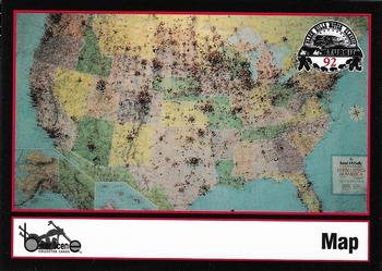 1993 Eagle Productions Black Hills Motor Classic Sturgis #52 Map Front