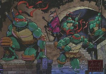 2019 Topps The Art of TMNT - Red #91 Michael Dooney - Down in the Sewers Front