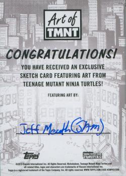 2019 Topps The Art of TMNT - Sketch Artists #NNO Jeff Meuth Back