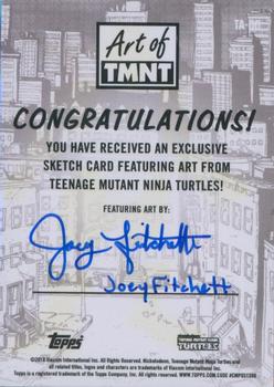 2019 Topps The Art of TMNT - Sketch Artists #NNO Joey Fitchett Back