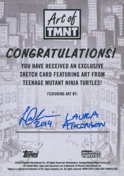 2019 Topps The Art of TMNT - Sketch Artists #NNO Laura Atkinson Back