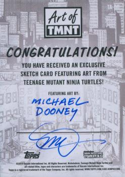 2019 Topps The Art of TMNT - Sketch Artists #NNO Michael Dooney Back