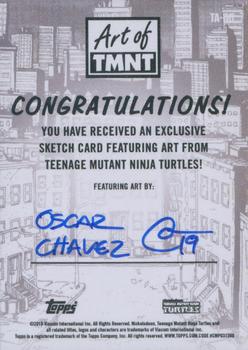 2019 Topps The Art of TMNT - Sketch Artists #NNO Oscar Chavez Back