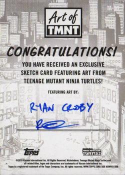2019 Topps The Art of TMNT - Sketch Artists #NNO Ryan Crosby Back