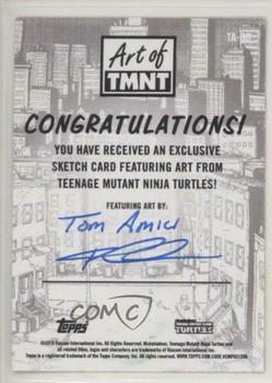 2019 Topps The Art of TMNT - Sketch Artists #NNO Thomas Amici Back