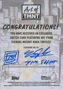 2019 Topps The Art of TMNT - Sketch Artists #NNO Tim Shinn Back