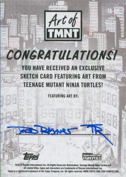 2019 Topps The Art of TMNT - Sketch Artists #NNO Todd Rayner Back