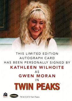 2019 Rittenhouse Twin Peaks Archives - Classic Autographs #NNO Kathleen Wilhoite Back