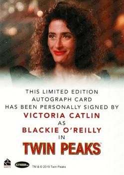 2019 Rittenhouse Twin Peaks Archives - Classic Autographs #NNO Victoria Catlin Back