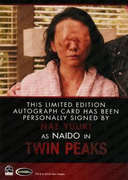 2019 Rittenhouse Twin Peaks Archives - Modern Autographs #NNO Nae Yuuki Back
