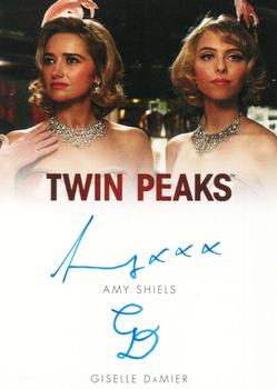 2019 Rittenhouse Twin Peaks Archives - Dual Autographs #NNO Amy Shiels / Giselle DaMier Front