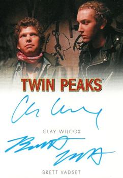 2019 Rittenhouse Twin Peaks Archives - Dual Autographs #NNO Brett Vadset / Clay Wilcox Front