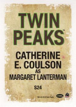 2019 Rittenhouse Twin Peaks Archives - Original Stars of Twin Peaks #S24 Catherine E. Coulson Back