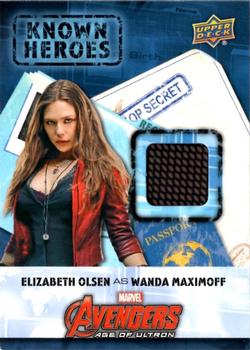 2016 Upper Deck Captain America Civil War (Walmart) - Known Heroes #KH-WM Elizabeth Olsen Front