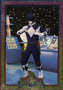 1994 Collect-A-Card Mighty Morphin Power Rangers (Hobby) - Powerfoil #34 The Blue Ranger Front