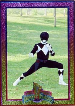 1994 Collect-A-Card Mighty Morphin Power Rangers (Hobby) - Powerfoil #35 The Black Ranger Front