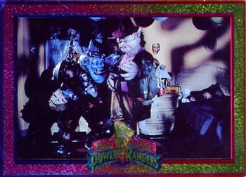 1994 Collect-A-Card Mighty Morphin Power Rangers (Hobby) - Powerfoil #40 Squatt and Ticklesneezer Front
