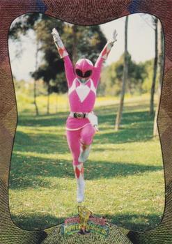 1994 Collect-A-Card Mighty Morphin Power Rangers (Hobby) - Powerfoil #120 The Pink Ranger Front