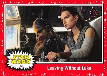 2019 Topps Star Wars Journey to Star Wars The Rise of Skywalker - Target Red #53 Leaving Without Luke Front