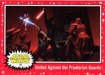 2019 Topps Star Wars Journey to Star Wars The Rise of Skywalker - Target Red #87 United Against the Praetorian Guards Front