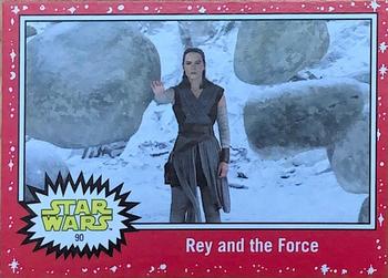 2019 Topps Star Wars Journey to Star Wars The Rise of Skywalker - Target Red #90 Rey and the Force Front