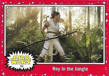 2019 Topps Star Wars Journey to Star Wars The Rise of Skywalker - Target Red #106 Rey In the Jungle Front