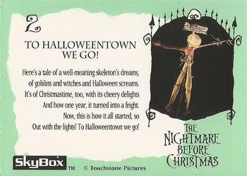 1993 SkyBox The Nightmare Before Christmas #2 To Halloweentown we go! Back