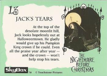 1993 SkyBox The Nightmare Before Christmas #13 Jack's tears Back