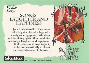 1993 SkyBox The Nightmare Before Christmas #24 Songs, laughter and happiness Back
