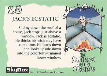 1993 SkyBox The Nightmare Before Christmas #28 Jack's ecstatic Back