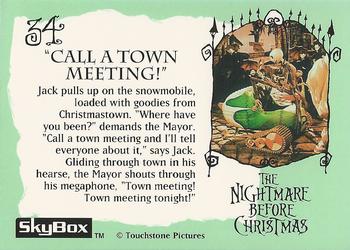 1993 SkyBox The Nightmare Before Christmas #34 