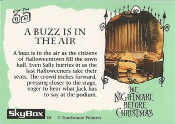 1993 SkyBox The Nightmare Before Christmas #35 A buzz is in the air Back