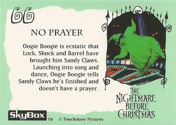 1993 SkyBox The Nightmare Before Christmas #66 No prayer Back