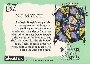 1993 SkyBox The Nightmare Before Christmas #67 No Match Back