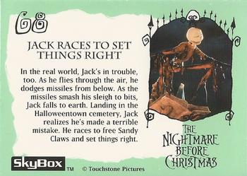 1993 SkyBox The Nightmare Before Christmas #68 Jack races to set things right Back