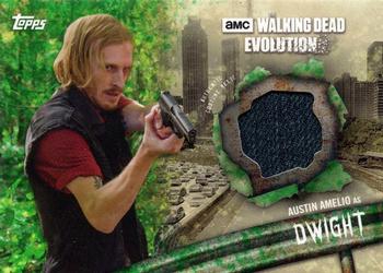 2017 Topps The Walking Dead: Evolution - Costume Relics - Green #R-DW Austin Amelio Front