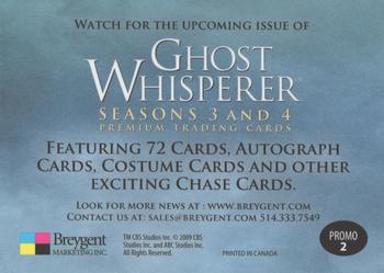 2010 Breygent Ghost Whisperer Seasons 3 & 4 - Promos #PROMO 2 Jennifer Love Hewitt Back