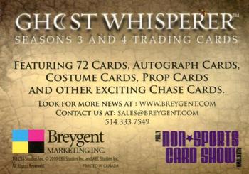 2010 Breygent Ghost Whisperer Seasons 3 & 4 - Promos #NNO Jennifer Love Hewitt Back