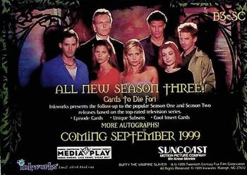 1999 Inkworks Buffy the Vampire Slayer Season 3 - Promos #B3-SC Buffy Back