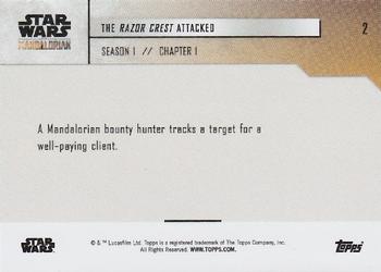 2019 Topps Now Star Wars: The Mandalorian #2 The Razor Crest Attacked Back
