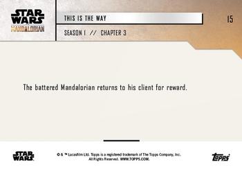2019 Topps Now Star Wars: The Mandalorian #15 This is the Way Back
