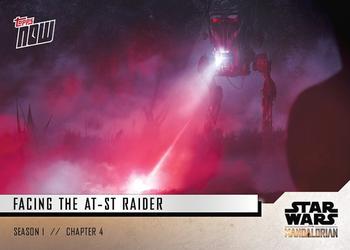 2019 Topps Now Star Wars: The Mandalorian #19 Facing the AT-ST Raider Front