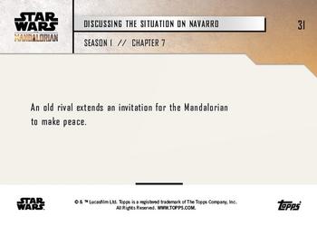 2019 Topps Now Star Wars: The Mandalorian #31 Discussing the Situation on Navarro Back